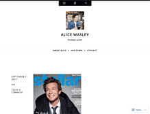 Tablet Screenshot of alicewasley.com